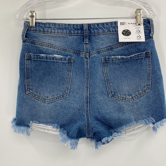 BoHo Denim Shorts BP 'Vintage Light Destroy' New Size 29 - Picture 2 of 10